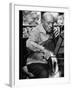 Cellist Pablo Casals Rehearsing at His Home in Prades-Gjon Mili-Framed Premium Photographic Print