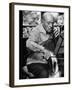 Cellist Pablo Casals Rehearsing at His Home in Prades-Gjon Mili-Framed Premium Photographic Print