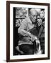 Cellist Pablo Casals Rehearsing at His Home in Prades-Gjon Mili-Framed Premium Photographic Print