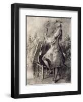 Cellist-Jacques Andre Portail-Framed Giclee Print