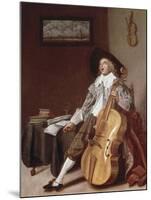 Cello Player-Dirck Hals-Mounted Giclee Print