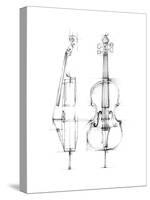 Cello Sketch-Ethan Harper-Stretched Canvas