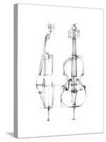 Cello Sketch-Ethan Harper-Stretched Canvas