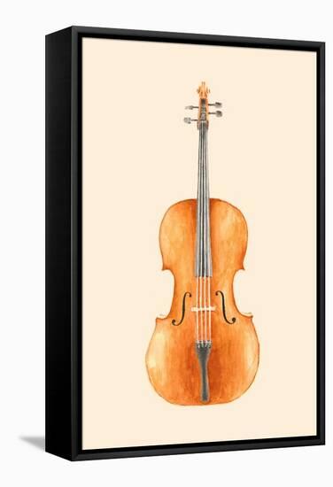 Cello-Florent Bodart-Framed Stretched Canvas