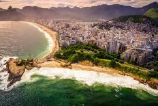 Aerial View of Buildings on the Beach Front, Botafogo, Guanabara Bay, Rio De Janeiro, Brazil-Celso Diniz-Photographic Print