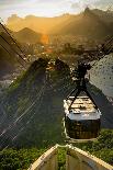 Cityscape with Mountain Range in the Background at Dusk, Rio De Janeiro, Brazil-Celso Diniz-Stretched Canvas