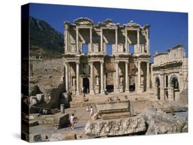 Celsus Library, Ephesus, Anatolia, Turkey Minor-Short Michael-Stretched Canvas