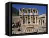 Celsus Library, Ephesus, Anatolia, Turkey Minor-Short Michael-Framed Stretched Canvas