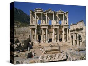 Celsus Library, Ephesus, Anatolia, Turkey Minor-Short Michael-Stretched Canvas