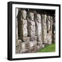 Celtic Christian Figures, White Island, Co.Fermanagh, Ireland, C8th Century-CM Dixon-Framed Photographic Print