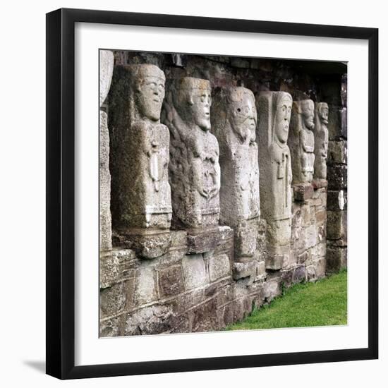 Celtic Christian Figures, White Island, Co.Fermanagh, Ireland, C8th Century-CM Dixon-Framed Photographic Print