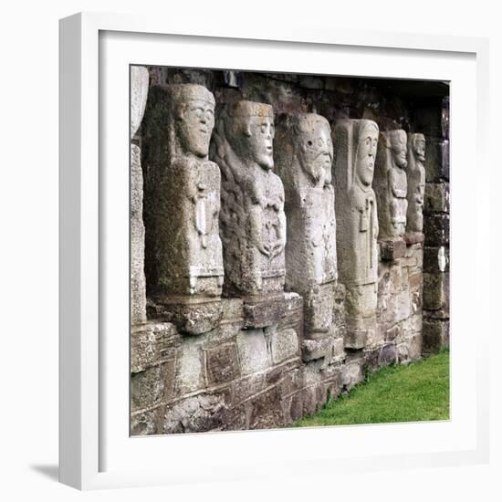 Celtic Christian Figures, White Island, Co.Fermanagh, Ireland, C8th Century-CM Dixon-Framed Photographic Print