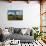 Celtic Cross Overlooking the Green Fields, Athenry, County Galway, Ireland-null-Framed Stretched Canvas displayed on a wall