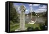 Celtic Cross, St Just in Roseland, Cornwall-Peter Thompson-Framed Stretched Canvas