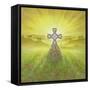 Celtic Cross-Simon Cook-Framed Stretched Canvas