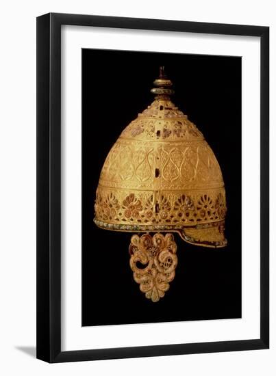 Celtic Helmet Found at Agris, Charante, 4th Century BC-null-Framed Giclee Print