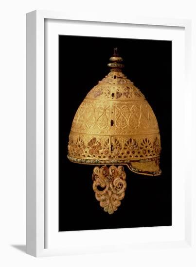 Celtic Helmet Found at Agris, Charante, 4th Century BC-null-Framed Giclee Print