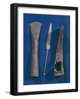 Celtic Iron Axes and Spears, from Excavations at Illerup, Denmark-null-Framed Giclee Print