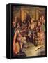 Celtic minstrels singing-Joseph Ratcliffe Skelton-Framed Stretched Canvas