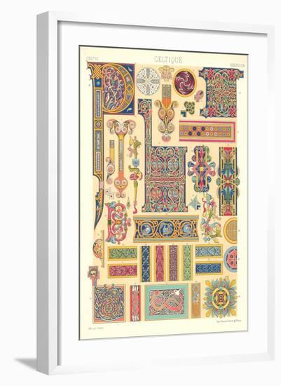 Celtic Motifs, Decorative Arts-null-Framed Art Print