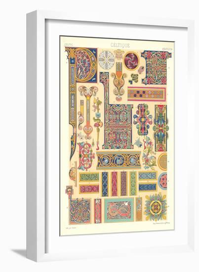 Celtic Motifs, Decorative Arts-null-Framed Art Print