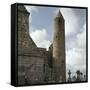 Celtic Round Tower, 11th Century-CM Dixon-Framed Stretched Canvas