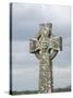 Celtic Style Cross in Graveyard, Connacht, Republic of Ireland (Eire)-Gary Cook-Stretched Canvas