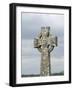 Celtic Style Cross in Graveyard, Connacht, Republic of Ireland (Eire)-Gary Cook-Framed Photographic Print