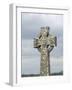 Celtic Style Cross in Graveyard, Connacht, Republic of Ireland (Eire)-Gary Cook-Framed Photographic Print