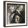Celtic Warrior and Roman Soldier, with Oak Cluster and Hut, from the Column of Antoninus-null-Framed Giclee Print