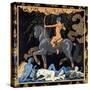 Celui Qui Monte Le Cheval Noir, C.1917-1920-Georges Barbier-Stretched Canvas