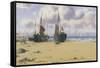 Cemaes Bay, North Wales-Warren Williams-Framed Stretched Canvas
