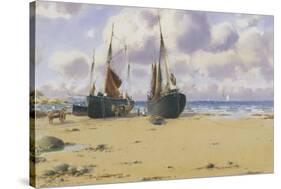 Cemaes Bay, North Wales-Warren Williams-Stretched Canvas