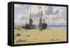 Cemaes Bay, North Wales-Warren Williams-Framed Stretched Canvas