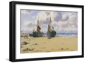 Cemaes Bay, North Wales-Warren Williams-Framed Premium Giclee Print