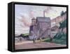 Cement Factory at Vermenton-Maximilien Luce-Framed Stretched Canvas