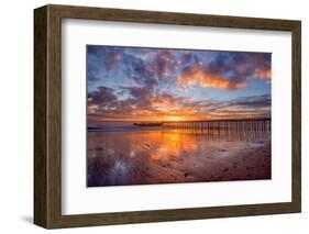 Cement Ship Sunset-John Gavrilis-Framed Photographic Print