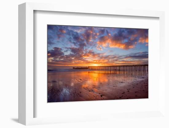 Cement Ship Sunset-John Gavrilis-Framed Photographic Print