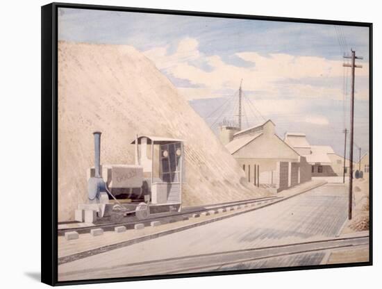 Cement Works, 1934-Eric Ravilious-Framed Stretched Canvas