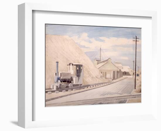 Cement Works, 1934-Eric Ravilious-Framed Giclee Print