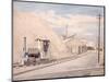 Cement Works, 1934-Eric Ravilious-Mounted Giclee Print