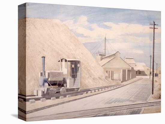 Cement Works, 1934-Eric Ravilious-Stretched Canvas