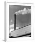 Cement Works Chimney-null-Framed Photographic Print