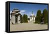 Cementario Municipal, Topiary Cypress Trees, Punta Arenas, Patagonia, Chile, South America-Tony-Framed Stretched Canvas