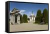 Cementario Municipal, Topiary Cypress Trees, Punta Arenas, Patagonia, Chile, South America-Tony-Framed Stretched Canvas