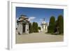 Cementario Municipal, Topiary Cypress Trees, Punta Arenas, Patagonia, Chile, South America-Tony-Framed Photographic Print