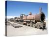 Cementerio De Trenes, Steam Engine Relics in Desert, Uyuni, Southwest Highlands, Bolivia-Tony Waltham-Stretched Canvas