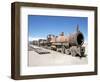 Cementerio De Trenes, Steam Engine Relics in Desert, Uyuni, Southwest Highlands, Bolivia-Tony Waltham-Framed Photographic Print