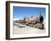 Cementerio De Trenes, Steam Engine Relics in Desert, Uyuni, Southwest Highlands, Bolivia-Tony Waltham-Framed Photographic Print