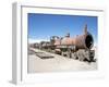 Cementerio De Trenes, Steam Engine Relics in Desert, Uyuni, Southwest Highlands, Bolivia-Tony Waltham-Framed Photographic Print